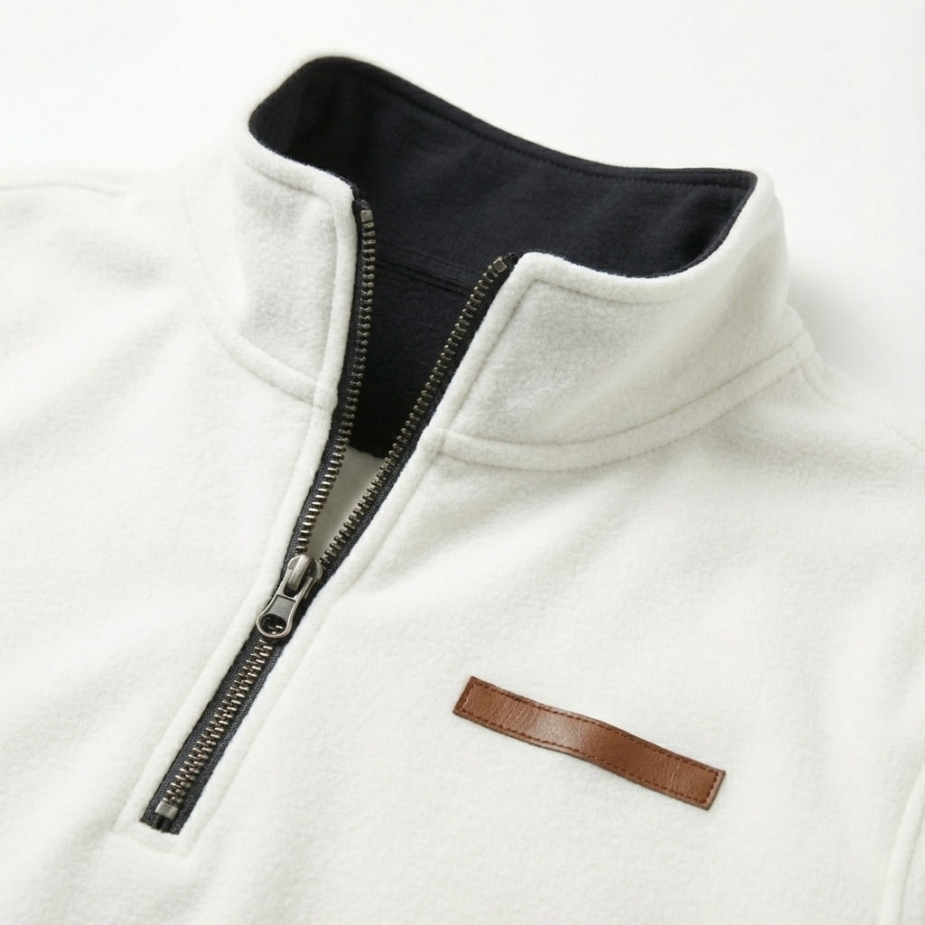 Chaqueta Malmö con cremallera de un cuarto: diseño minimalista y comodidad premium