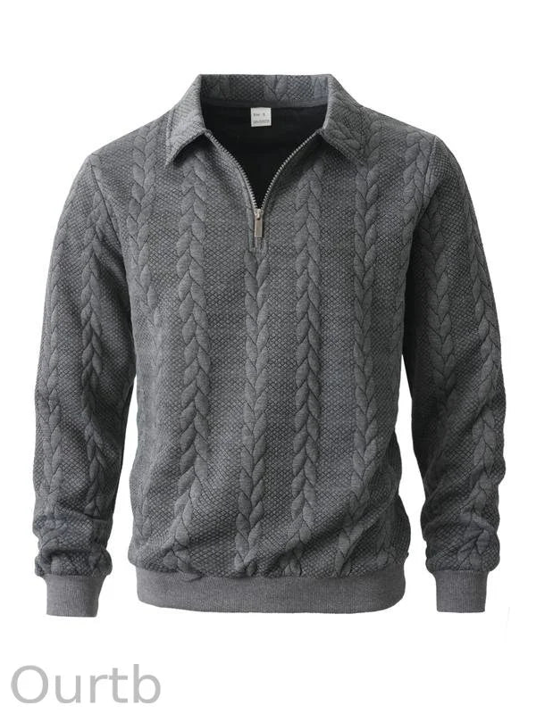 Haldor – Jersey de punto con media cremallera, atemporal y cómodo