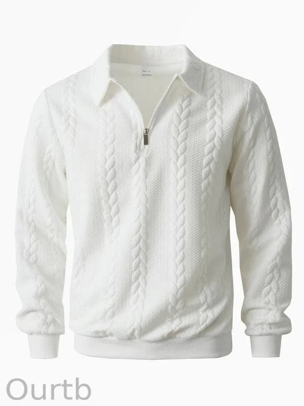 Haldor – Jersey de punto con media cremallera, atemporal y cómodo