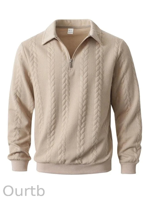 Haldor – Jersey de punto con media cremallera, atemporal y cómodo