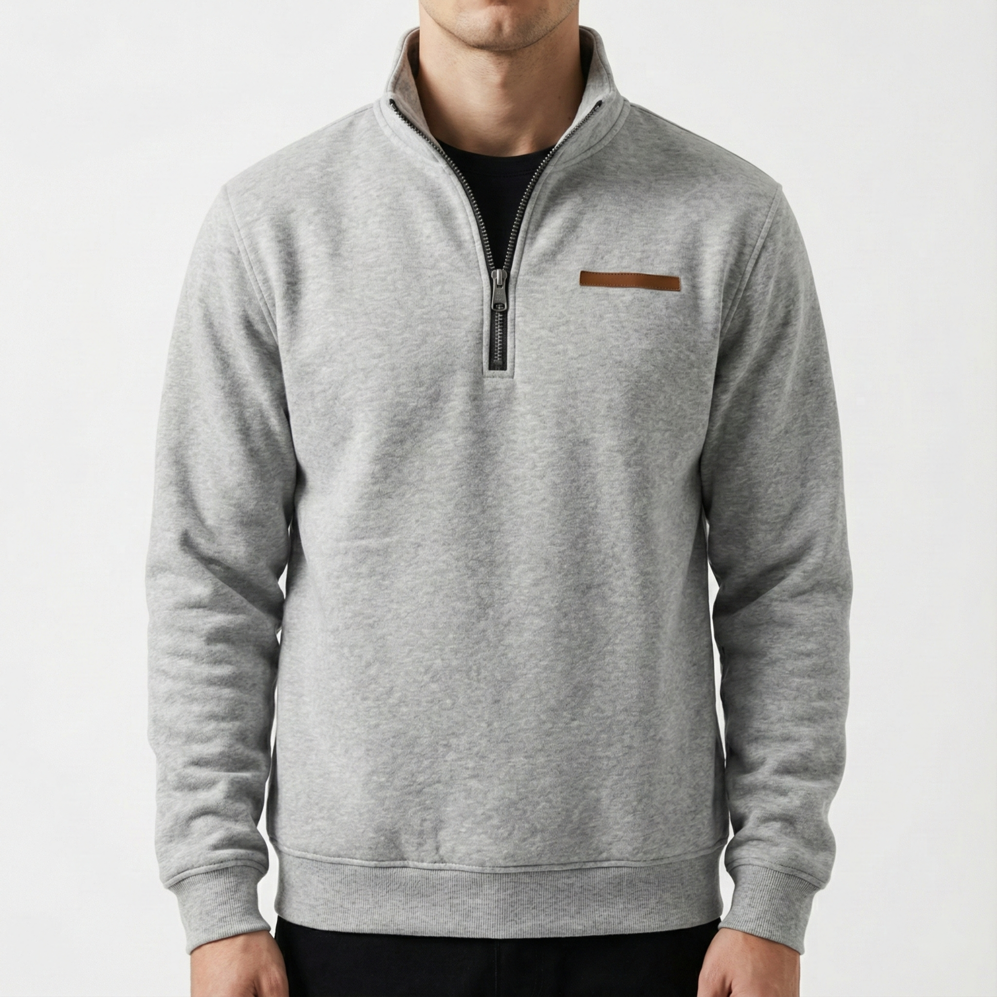 Chaqueta Malmö con cremallera de un cuarto: diseño minimalista y comodidad premium